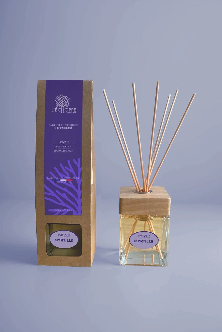 L'ECHOPPE BUISSONNIERE diffusore con bastoncini Mirtillo 200 ml.