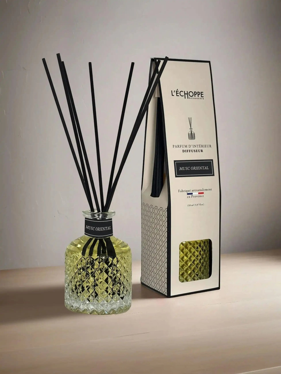 L'ECHOPPE BUISSONNIERE diffusore con bastoncini Muschio Orientale 150 ML.